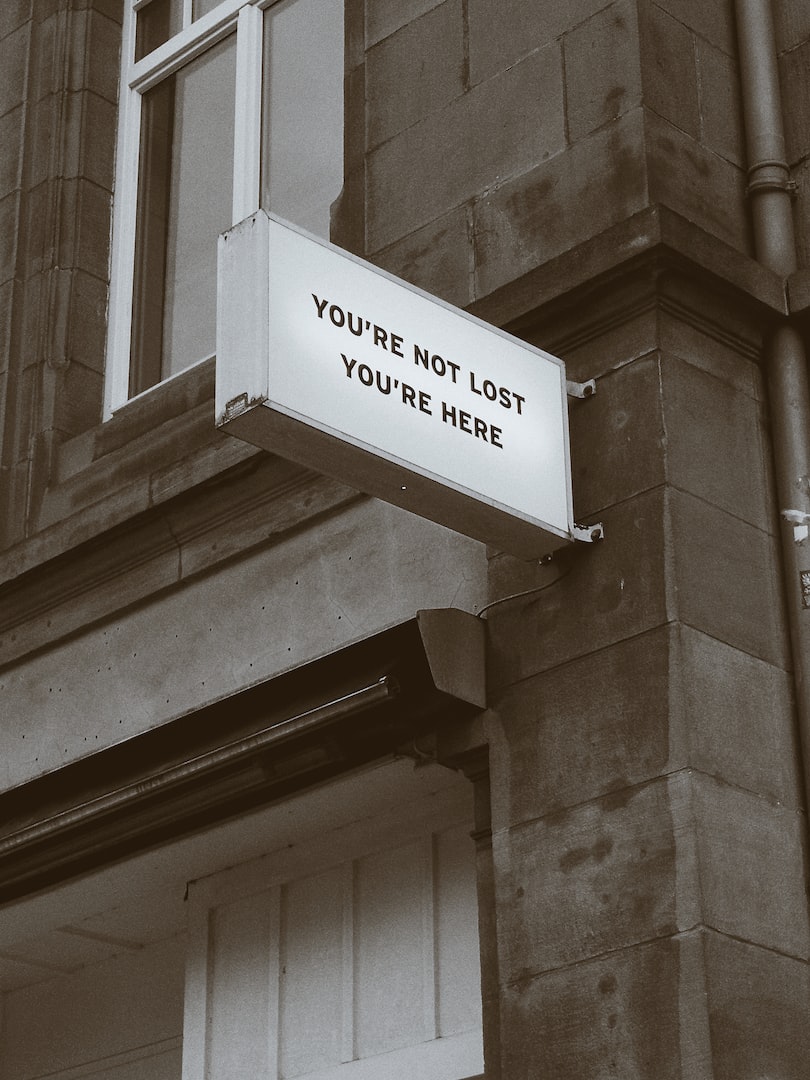 You are not lost, you are here